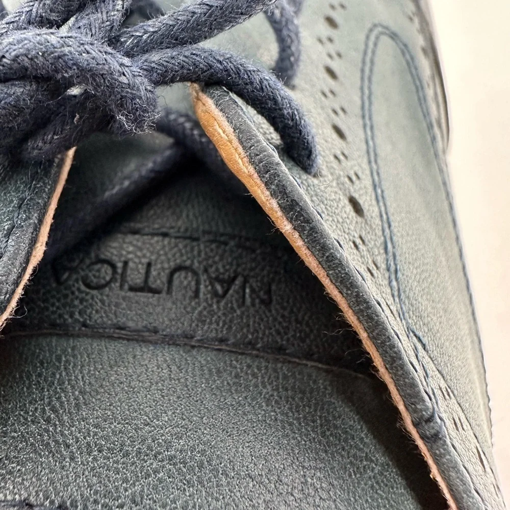 Nautica‎ Wingdeck Oxford Shoe Lace Up Blue Men's 13